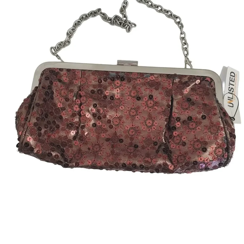 Unlisted | Pleats to Meet You Star Sequin Clutch Small Handbag